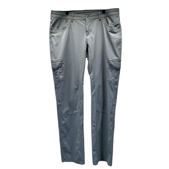Kuhl Pants Womens 12 R Freeflex Roll up Gray UV Protective Hiking Camping Trail - Picture 2 of 16